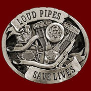 Ременная пряжка Loud Pipes Save Lives