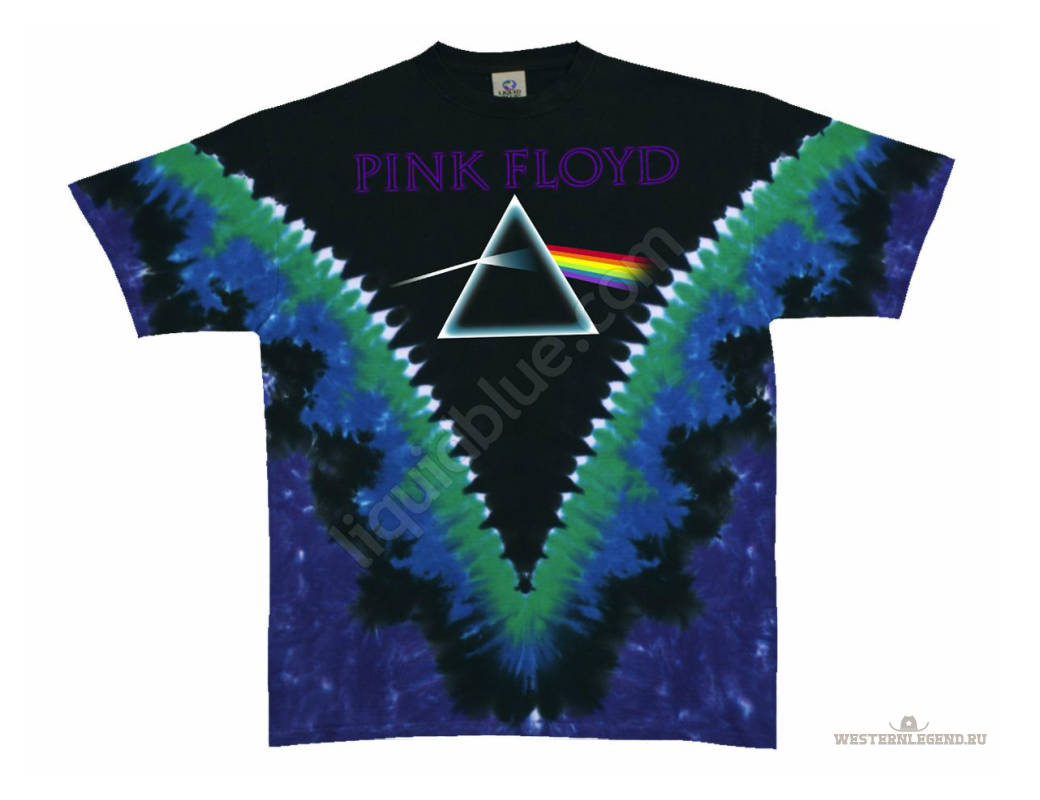 Dark Side Vdye - двусторонняя футболка культовой группы Pink Floyd. 