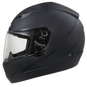 HAWK Matte Black Motorcycle Helmet
