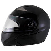  Hawk Black Glossy Modular Helmet