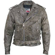 Кожаная мотокуртка Vulcan  Distressed Leather Jacket