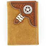 Кошелек / бумажник Brown Distressed Trifold Wallet