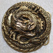 Ременная пряжка Dragon Wrap Buckle Gold