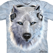 Футболка с картинкой в музыкальной теме White Wolf DJ-TM