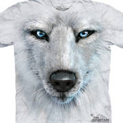 Футболка с изображением животных White Wolf Face
