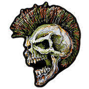 Нашивка Rock N' Roll Mohawk Skull Patch