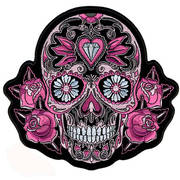 Нашивка Pink Sugar Skull and Roses-Big