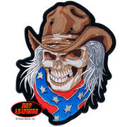 Нашивка Cowboy Skull Biker Patch