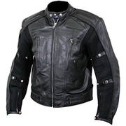 Кожаная мотокуртка Defiant Padded Biker Jacket Mesh