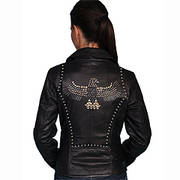 Кожаная мотокуртка Women's Motorcycle Jacket Scully