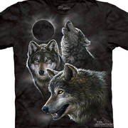 Футболка с коллажем про животных Eclipse Wolves