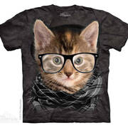 Fun-art футболка Hipster Kitten