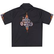 Хлопковая рубашка Roadhouse Tribal Bike Black Button