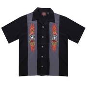 Хлопковая рубашка Roadhouse Rockabilly Button up Short Sleeve Shirt