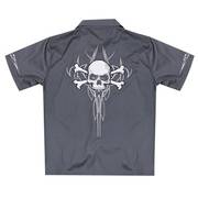 Хлопковая рубашка Roadhouse Skull and Bones Gray