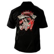 Хлопковая рубашка Dragonfly Roadhouse Ride to Reap Mens Work Shirt