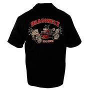 Хлопковая рубашка Dragonfly Roadhouse Wild Wolf Mens Work Shirt