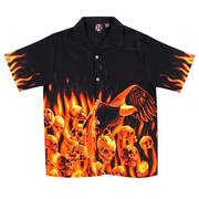 Хлопковая рубашка Dragonfly Roadhouse Flaming Eagle