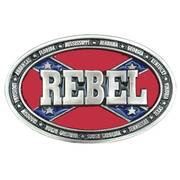  Rebel Belt Buckle Silver