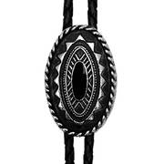  Special Oval Bolo Tie Silver Plated