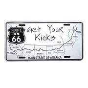 Сувенир / Подарок Route 66 Get Your Kicks License Plate