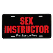 Сувенир / Подарок Sex Instructor License Plate