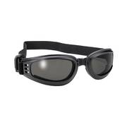  Foldable Black Goggles With Smoke Lens