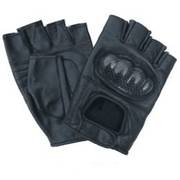 Мотоперчатки Leather Fingerless gloves with Kevlar Knuckles