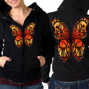 Балахон / Толстовка Butterfly Wings Ladies Zip-Up Hooded Sweat Shirt