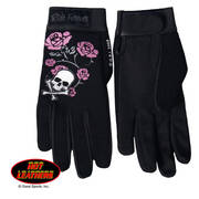 Мотоперчатки Skull and Roses Ladies Work Gloves