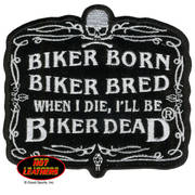  Biker Born Patch