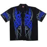 Хлопковая рубашка Dragonfly Roadhouse Phantasm Blue Button