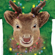 Рождественская футболка Lights Reindeer Kids