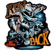 Нашивка Run With The Pack Wolf Patch