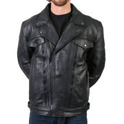 Куртка Men's Leather Jacket w/ Zip Vents