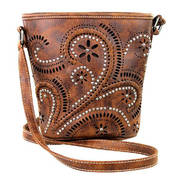  Embellished Paisley Messenger Handbag