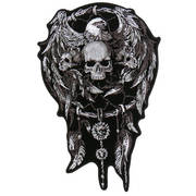  Skulls & Dream Catcher Embroidered Patch Big