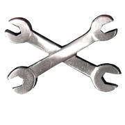  Wrenches Pewter Biker Pin