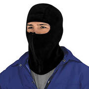 Мото маска Micro Fleece with Zipper Black Face Mask