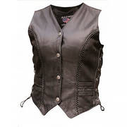 Кожаный жилет Ladies braided vest