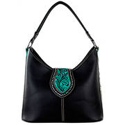  Smooth Handbag with Tooled Flap Concealed Carry