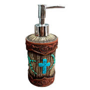 Для Дома Resin Turquoise Cross Lotion/Soap Pump