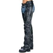 Штаны чапсы Classic Motorcycle Unisex Leather Chaps