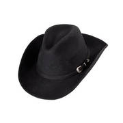 Фетровая шляпа Pinch Front Black Crushable Wool Hat