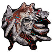  PATCH WOLF SKULL