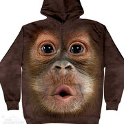 Балахон / Толстовка Big Face Baby Orangutan