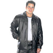 Классическая куртка Black Classic Leather Jacket