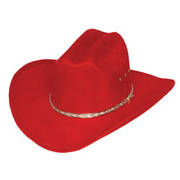 Фетровая шляпа Red Cowboy Hat