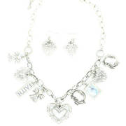 Ожерелье Set Heart Faith Charm