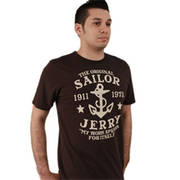 Футболка от Sailor Jerry с коротким рукавом My Work Tee Brown